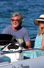 GOLDIE HAWN and Kurt Russell Leaves Club 55 in St Tropez 07/05/2021