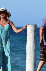 GOLDIE HAWN and Kurt Russell Leaves Club 55 in St Tropez 07/05/2021