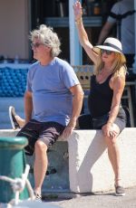 GOLDIE HAWN and Kurt Russell Out in Saint Tropez 07/05/2021