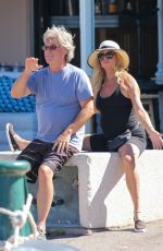 GOLDIE HAWN and Kurt Russell Out in Saint Tropez 07/05/2021