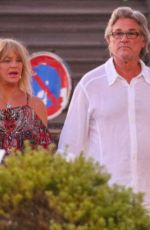 GOLDIE HAWN and Kurt Russell Out in Saint Tropez 07/10/2021