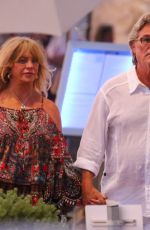 GOLDIE HAWN and Kurt Russell Out in Saint Tropez 07/10/2021