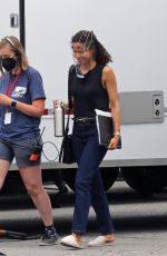GUGU MBATHA RAW on the Set of Surface in Vancouver 07/01/2021