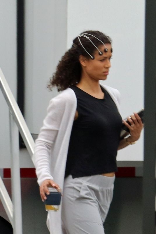 GUGU MBATHA RAW on the Set of Surface in Vancouver 07/01/2021