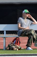GWEN STEFANI Watched Their Sons Football Game in Los Angeles 07/25/2021