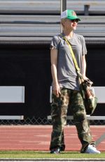 GWEN STEFANI Watched Their Sons Football Game in Los Angeles 07/25/2021