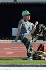 GWEN STEFANI Watched Their Sons Football Game in Los Angeles 07/25/2021
