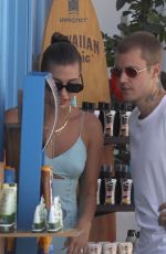 HAILEY and Justin BIEBER Out on Holiday to Mykonos 06/29/2021