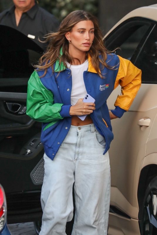 HAILEY BIEBER Arrives at London Hotel in West Hollywood 07/07/2021