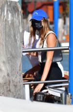 HAILEY BIEBER Arrives in Venice 07/14/2021