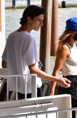 HAILEY BIEBER Arrives in Venice 07/14/2021