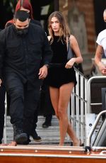 HAILEY BIEBER Heading to YSL Fashion Show in Venice 07/14/2021