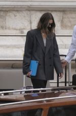 HAILEY BIEBER Leaves Amal Hotel in Venice 07/15/2021