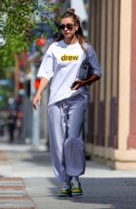 HAILEY BIEBER Leaves Voda Spa in West Hollywood 07/25/2021