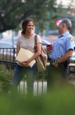 HALLE BERRY on the set of The Mothership in Norwood 07/20/2021