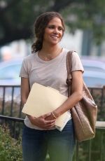 HALLE BERRY on the set of The Mothership in Norwood 07/20/2021