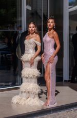 HANA CROSS and CHIRA SAMPAIO at Hotel Martinez at 74th Cannes Film Festival 07/14/2021