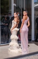 HANA CROSS and CHIRA SAMPAIO at Hotel Martinez at 74th Cannes Film Festival 07/14/2021