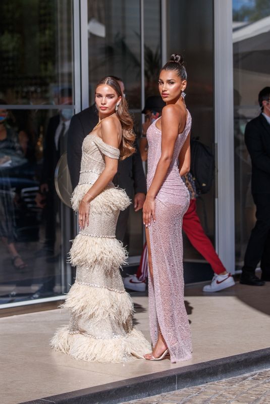 HANA CROSS and CHIRA SAMPAIO at Hotel Martinez at 74th Cannes Film Festival 07/14/2021