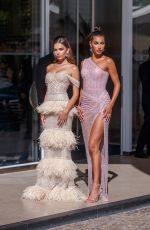 HANA CROSS and CHIRA SAMPAIO at Hotel Martinez at 74th Cannes Film Festival 07/14/2021