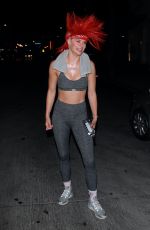HANNAH STOCKING Leaves a Gym in Hollywood 07/29/2021