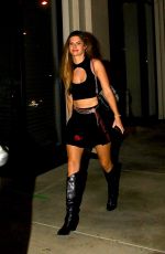 HANNAH STOCKING Out for Dinner at Catch LA in West Hollywood 07/15/2021