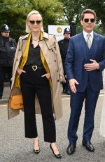 HAYLEY ATWELL, POM KLEMENTIEF and Tom Cruise at Wimbledon Championships in London 07/10/2021