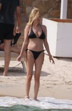 HEATHER GRAHAM in Bikini on the Beach in Cagliari 07/25/2021