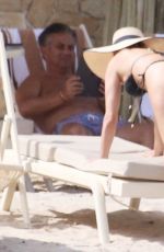 HEATHER GRAHAM in Bikini on the Beach in Cagliari 07/25/2021