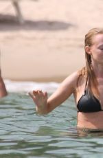 HEATHER GRAHAM in Bikini on the Beach in Cagliari 07/25/2021