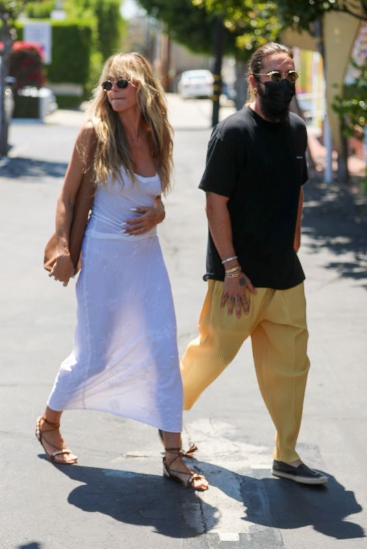 HEIDI KLUM and Tom Kaulitz at Fred Segal in West Hollywood 07/03/2021