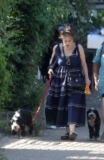 HELENA BONHAM CARTER Out with Her Dogs in London 07/18/2021