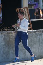 HILARY DUFF Out and About in West Hollywood 07/13/2021