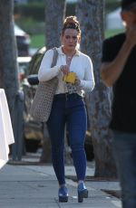 HILARY DUFF Out and About in West Hollywood 07/13/2021