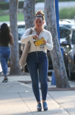 HILARY DUFF Out and About in West Hollywood 07/13/2021