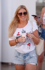 HOFIT GOLAN in Denim Shorts at Hotel Martinez in Cannes 07/10/2021