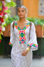 INDYA MOORE Out and About in New York 07/24/2021