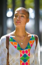 INDYA MOORE Out and About in New York 07/24/2021