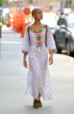 INDYA MOORE Out and About in New York 07/24/2021