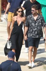 IZABEL GOULART and Kevin Trapp Out on Mykonos 07/16/2021