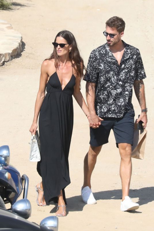 IZABEL GOULART and Kevin Trapp Out on Mykonos 07/16/2021