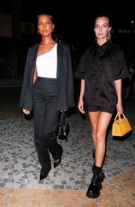 JASMINE TOOKES and JOSPEHINE SKRIVER Leaves Conor McGregor vs Dustin Poirier Fight in Las Vegas 07/10/2021