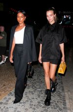 JASMINE TOOKES and JOSPEHINE SKRIVER Leaves Conor McGregor vs Dustin Poirier Fight in Las Vegas 07/10/2021