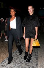 JASMINE TOOKES and JOSPEHINE SKRIVER Leaves Conor McGregor vs Dustin Poirier Fight in Las Vegas 07/10/2021