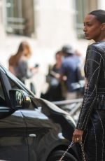 JASMINE TOOKES Arrives at Zuhair Murad Fashion Show in Paris 07/07/2021