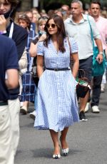 JENNA LOUISE COLEMAN Arrives at Wimbledon Tennis Tournament 07/09/2021