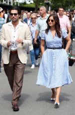 JENNA LOUISE COLEMAN Arrives at Wimbledon Tennis Tournament 07/09/2021