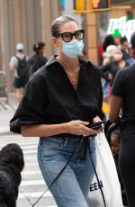 JENNA LYONS Out with Her Dog in New York 07/23/2021
