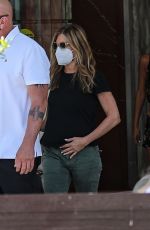JENNIFER ANISTON Leaves Skincare Clinic in Beverly Hills 07/09/2021