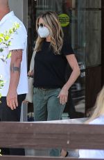 JENNIFER ANISTON Leaves Skincare Clinic in Beverly Hills 07/09/2021